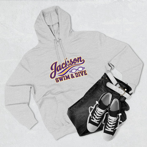 Jackson Polar Bears Swim & Dive Retro Wave Hoodie