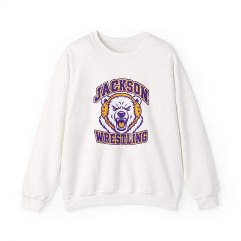 Jackson Polar Bears Wrestling Mascot Crewneck Sweatshirt