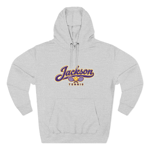Jackson Polar Bears Tennis Retro Script Hoodie