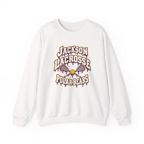 Jackson Polar Bears Lacrosse Drip Crewneck