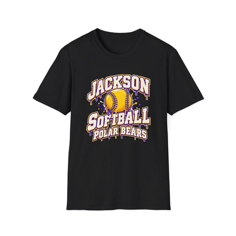 Jackson Polar Bears Softball Drip T-Shirt
