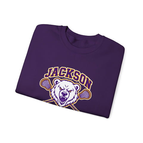 Jackson Polar Bears Lacrosse Mascot Crewneck Sweatshirt