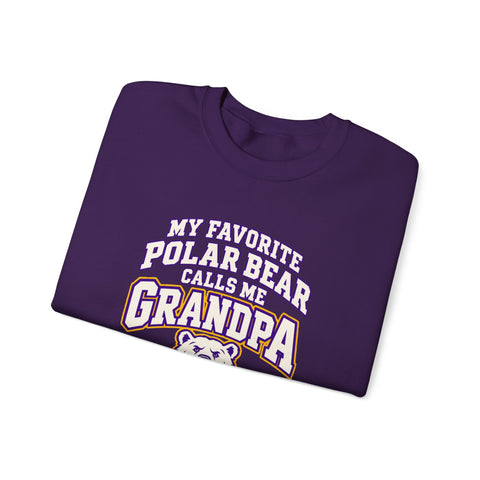 Jackson Polar Bears My Favorite Polar Bear Grandpa Crewneck