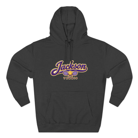Jackson Polar Bears Tennis Retro Script Hoodie