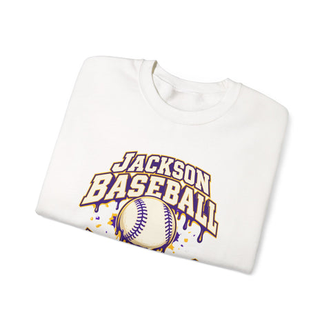 Jackson Polar Bears Baseball Drip Crewneck