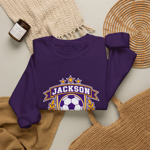 Jackson Polar Bears Soccer Retro Crest Crewneck Sweatshirt