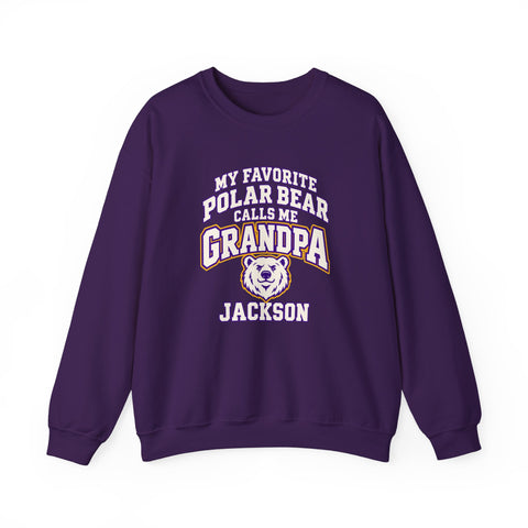 Jackson Polar Bears My Favorite Polar Bear Grandpa Crewneck