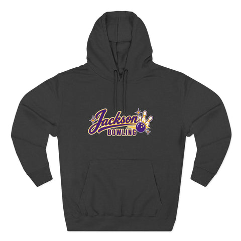 Jackson Polar Bears Bowling Retro Script Hoodie