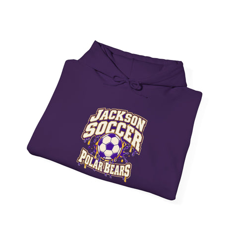Jackson Polar Bears Soccer Drip Hoodie
