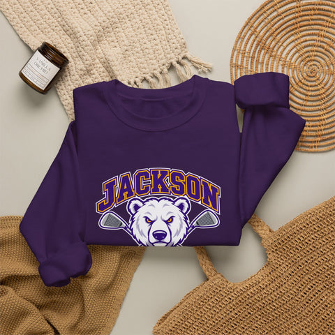 Jackson Polar Bears Golf Mascot Crewneck Sweatshirt