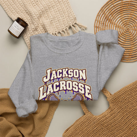 Jackson Polar Bears Lacrosse Drip Crewneck