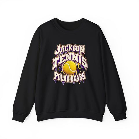 Jackson Polar Bears Tennis Drip Crewneck