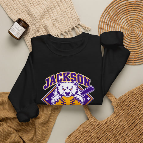 Jackson Polar Bears Softball Mascot Crewneck Sweatshirt