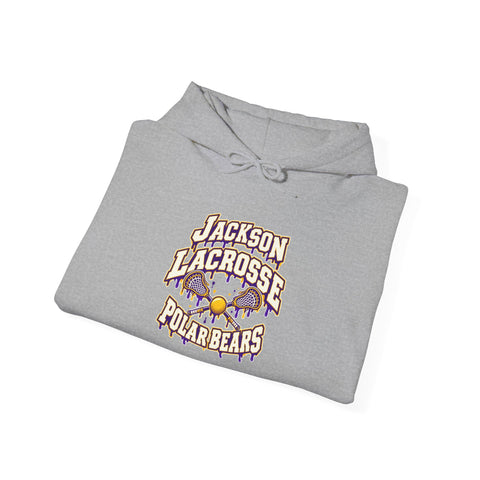 Jackson Polar Bears Lacrosse Drip Hoodie