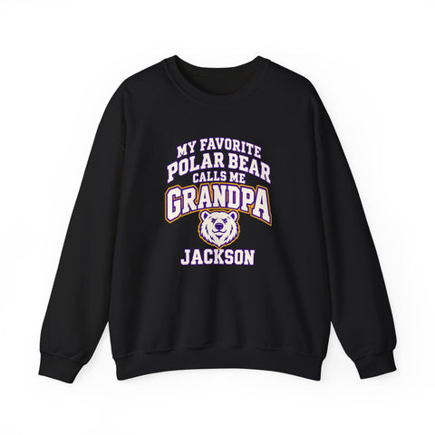 Jackson Polar Bears My Favorite Polar Bear Grandpa Crewneck