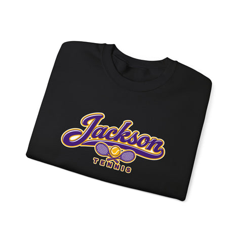 Jackson Polar Bears Tennis Retro Script Crewneck Sweatshirt