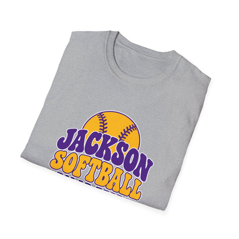 Jackson Polar Bears Softball Retro Type T-Shirt