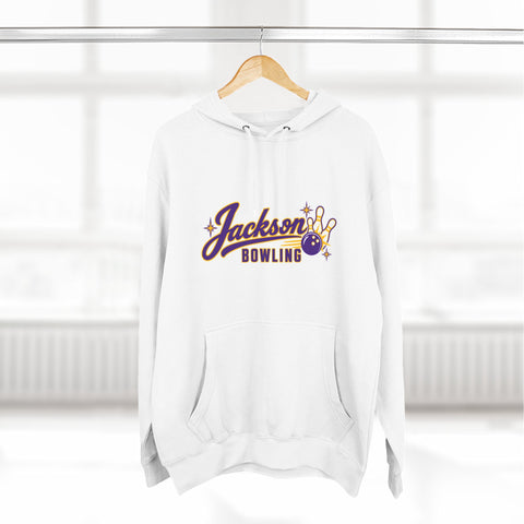 Jackson Polar Bears Bowling Retro Script Hoodie