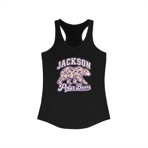 Jackson Polar Bears Women’s Floral Bear Racerback Tank