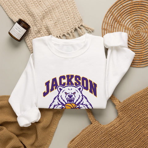 Jackson Polar Bears Basketball Mascot Crewneck Sweatshirt
