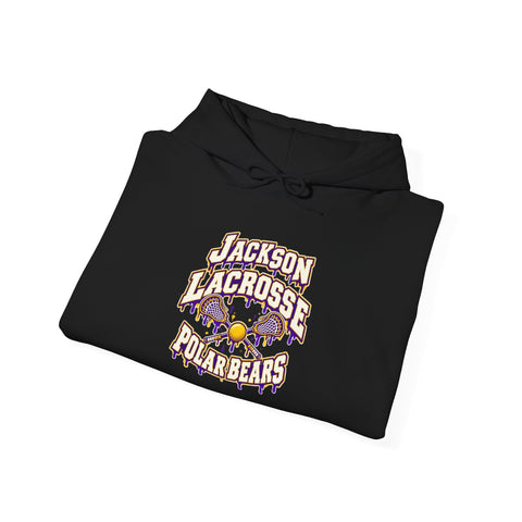 Jackson Polar Bears Lacrosse Drip Hoodie
