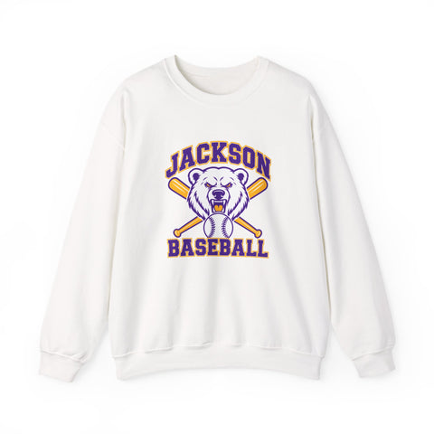 Jackson Polar Bears Baseball Mascot Crewneck Sweatshirt