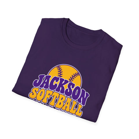 Jackson Polar Bears Softball Retro Type T-Shirt