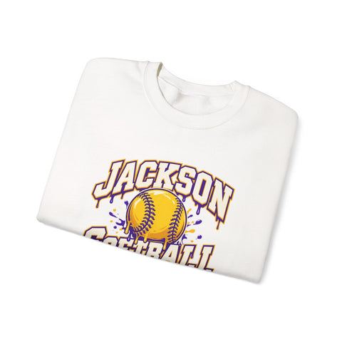 Jackson Polar Bears Softball Drip Crewneck