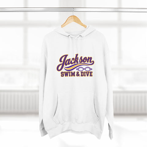 Jackson Polar Bears Swim & Dive Retro Wave Hoodie