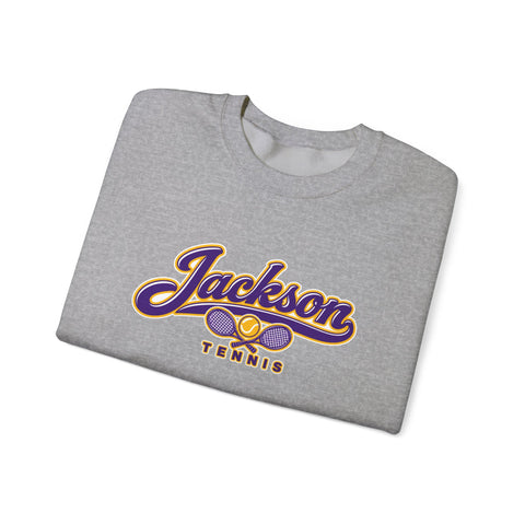 Jackson Polar Bears Tennis Retro Script Crewneck Sweatshirt
