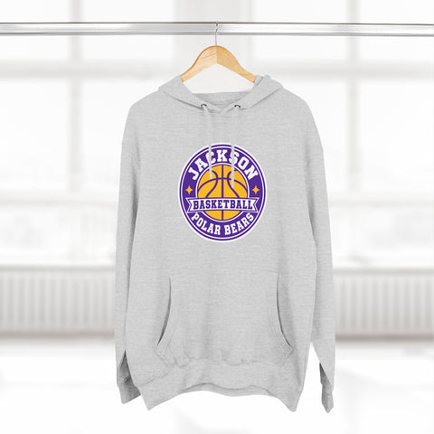 Jackson Polar Bears Basketball Retro Badge Hoodie