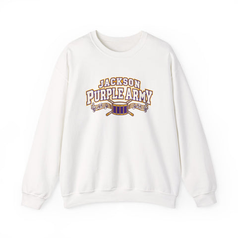 Jackson Polar Bears Purple Army Band Crewneck