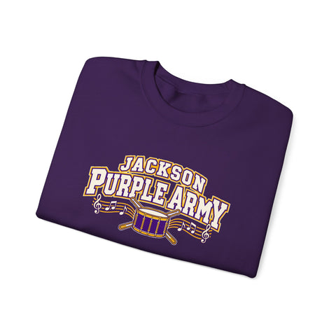 Jackson Polar Bears Purple Army Band Crewneck