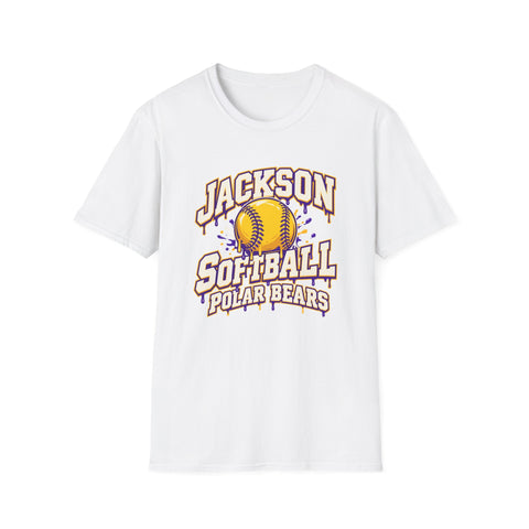 Jackson Polar Bears Softball Drip T-Shirt