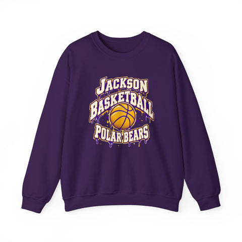 Jackson Polar Bears Basketball Drip Crewneck