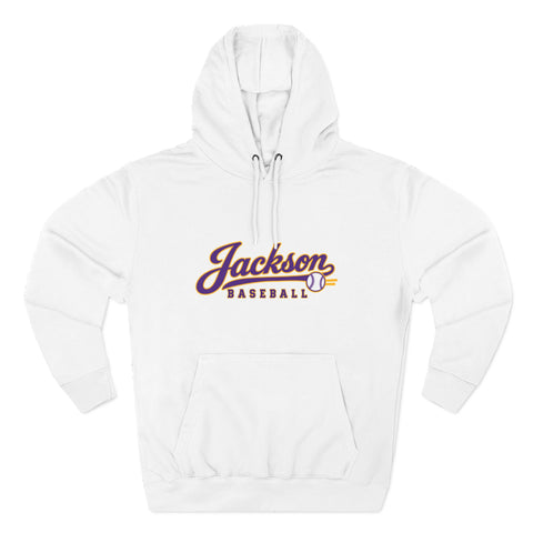 Jackson Polar Bears Baseball Retro Script Hoodie