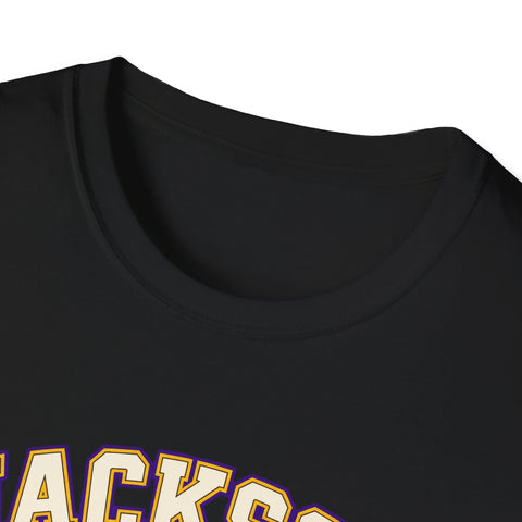 Jackson Polar Bears Cheerleading Gingham Bow T-Shirt