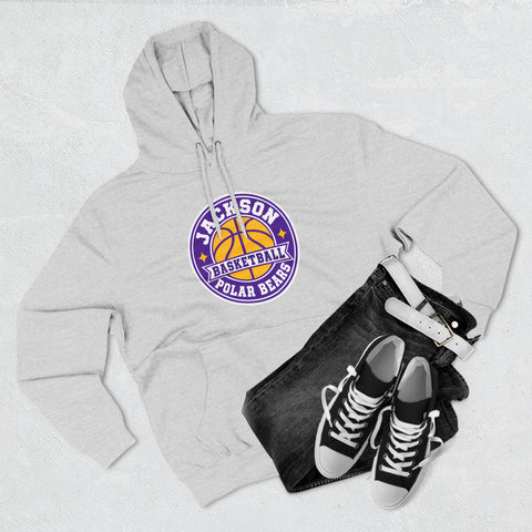 Jackson Polar Bears Basketball Retro Badge Hoodie