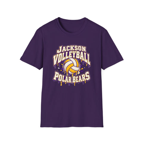 Jackson Polar Bears Volleyball Drip T-Shirt