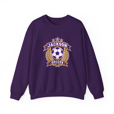 Jackson Polar Bears Soccer Retro Crest Crewneck Sweatshirt
