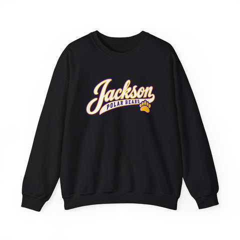 Jackson Polar Bears Classic Script Paw Crewneck
