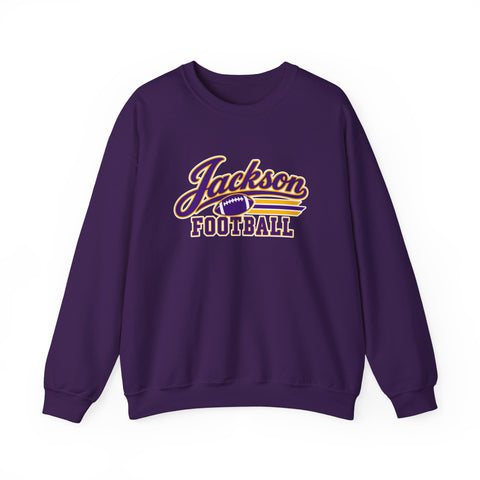 Jackson Polar Bears Football Retro Script Crewneck Sweatshirt