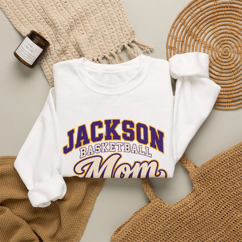 Jackson Polar Bears Basketball Mom Crewneck