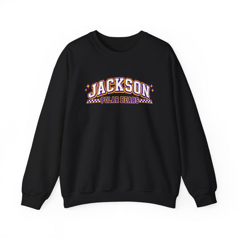 Jackson Polar Bears Checkerboard Spirit Crewneck