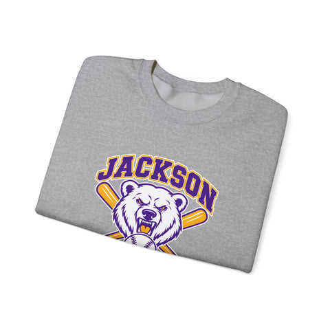 Jackson Polar Bears Baseball Mascot Crewneck Sweatshirt