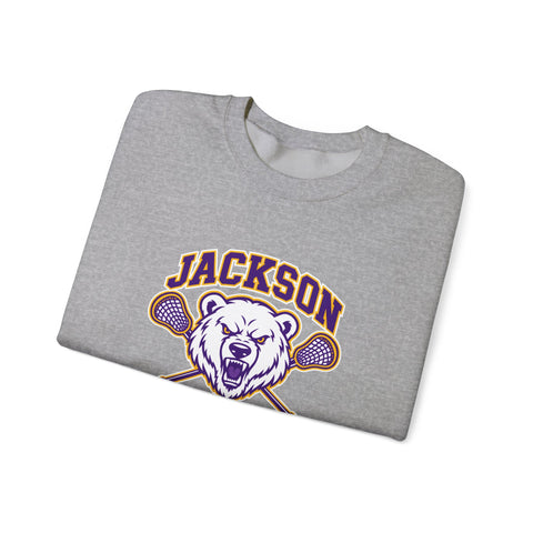 Jackson Polar Bears Lacrosse Mascot Crewneck Sweatshirt