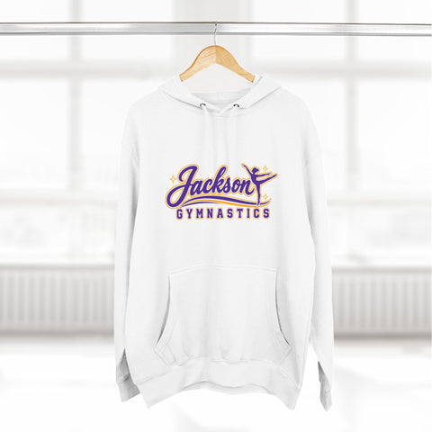 Jackson Polar Bears Gymnastics Retro Script Hoodie