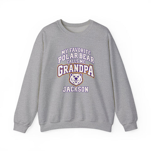 Jackson Polar Bears My Favorite Polar Bear Grandpa Crewneck