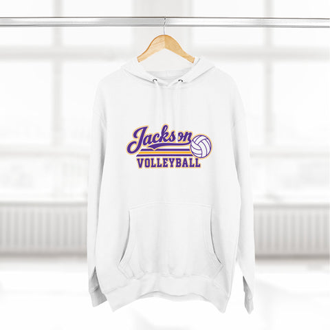 Jackson Polar Bears Volleyball Retro Script Hoodie