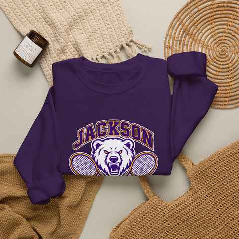 Jackson Polar Bears Tennis Mascot Crewneck Sweatshirt